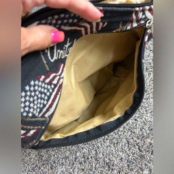 Old Glory Vintage Tapestry Shoulder Purse. United We Stand Patriot - Picture 5 of 9